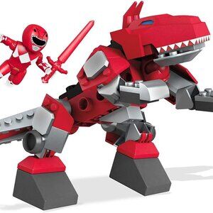 NEW Mega Contrux Power Rangers Sabretooth Tiger Zord 42 Pcs Set